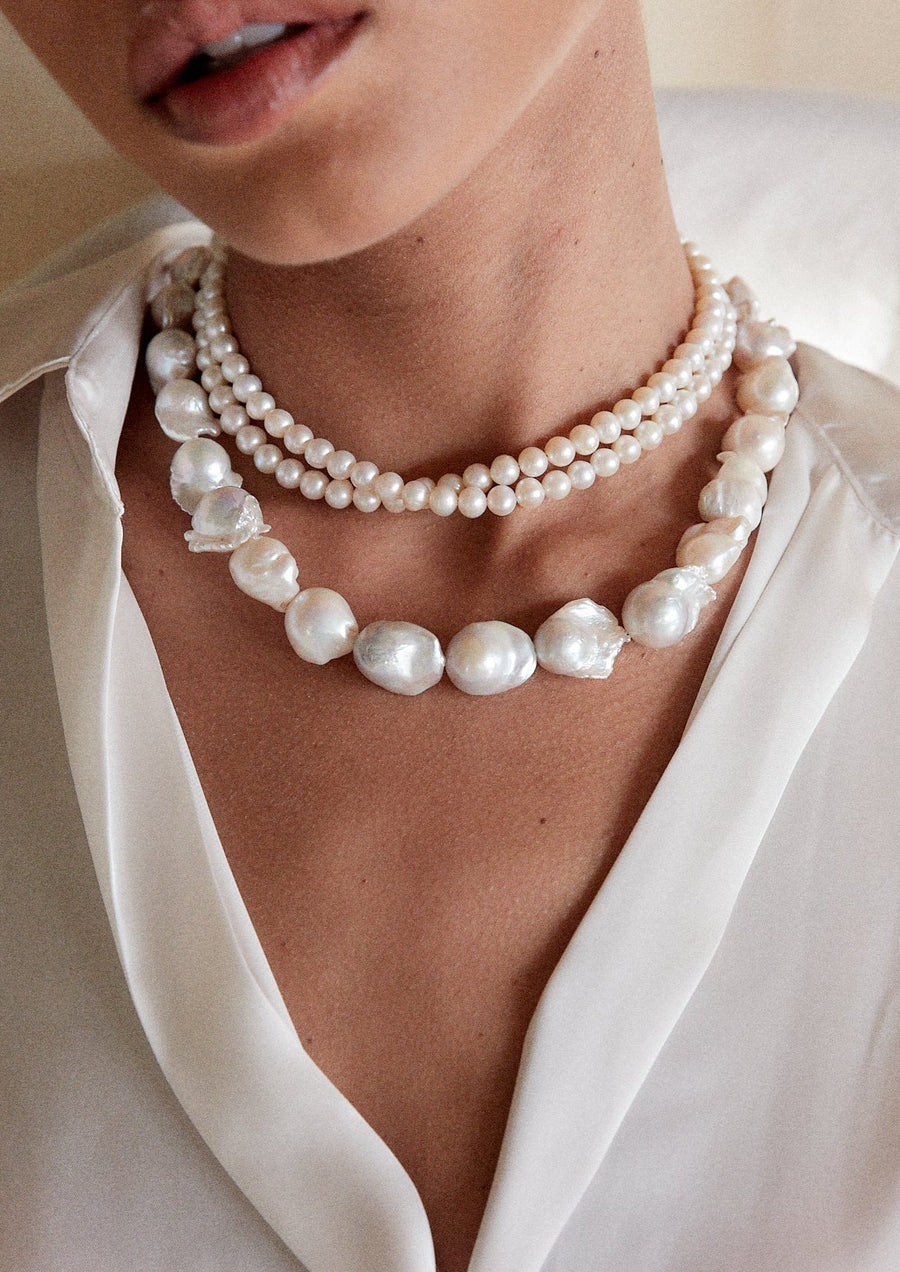 Original classic baroque pearl necklace - Alyssa
